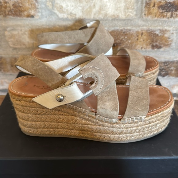 rag & bone Shoes - LN Rag & Bone August Suede Wedge Platform Espadrille Sandals 36 Sz 6